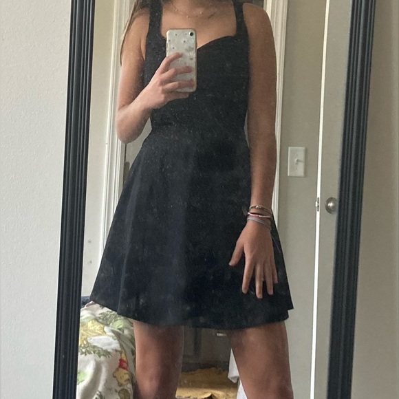 Mi Ami black skater mini dress, size XXS - Picture 3 of 3